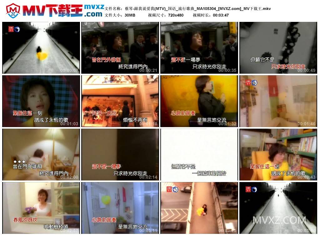 蔡琴-跟我说爱我(MTV)_国语_流行歌曲_MA105304